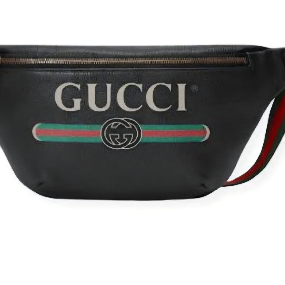 Gucci Black and Green Belt Bag
